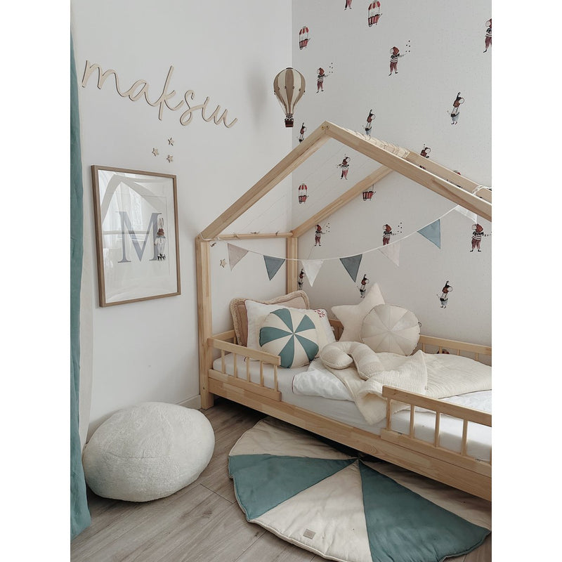 Patchwork-Lollipop-Kissen „White Lamb“