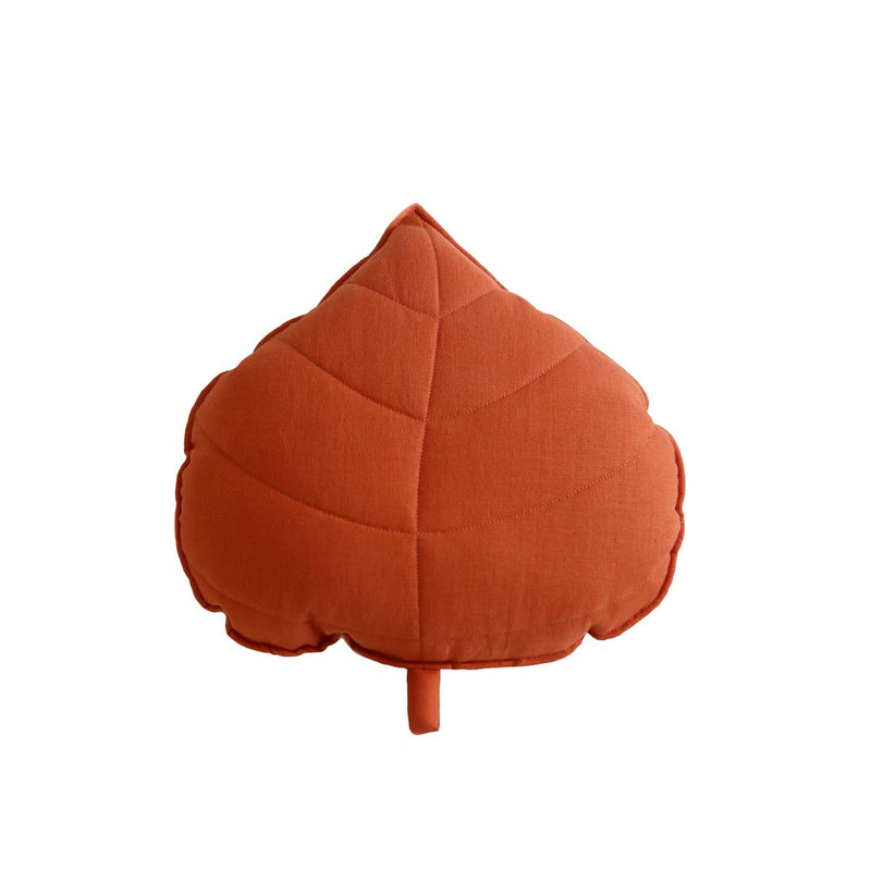 Leinenblattkissen „Papaya“