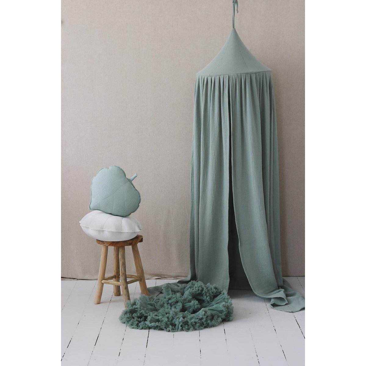 Moi Mili Baumwoll-Baldachin „Mint“ – Produktansicht