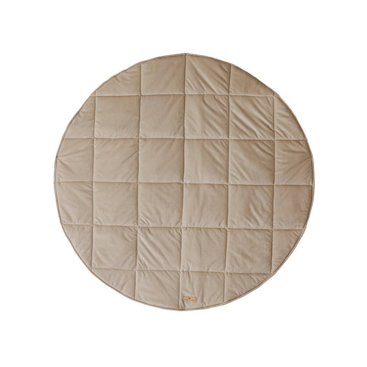 Moi Mili Runde Samt-Spielmatte „Soft Beige“ – Produktfoto 2