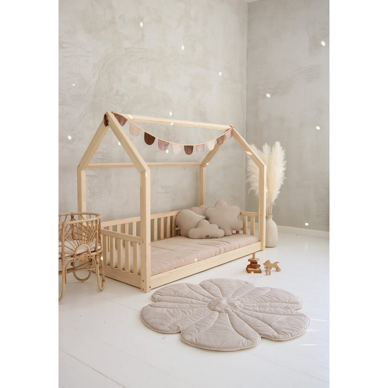 Samtgirlande „Beige Pearl“ mit Halbmonden