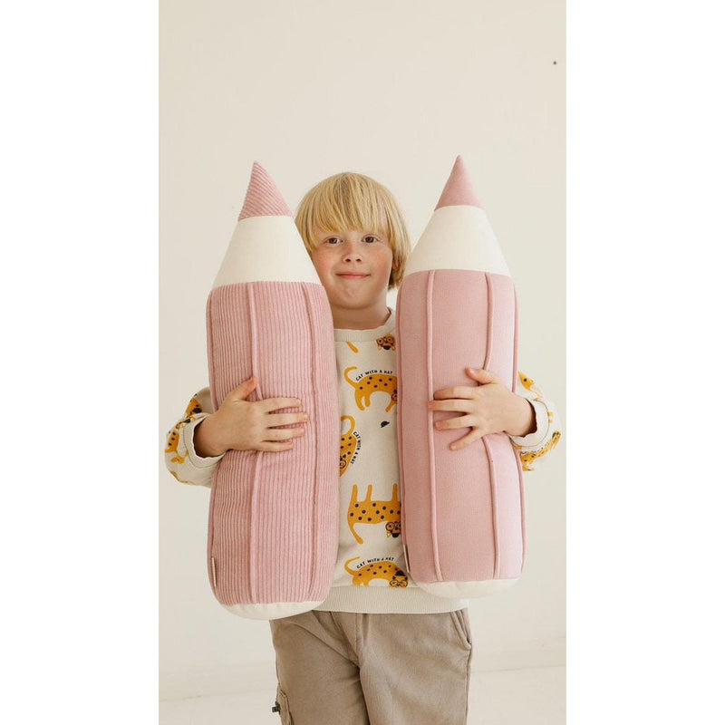 Cord-Buntstiftkissen „Pink“