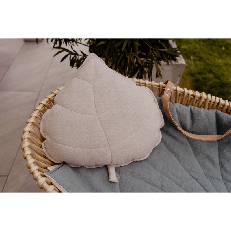 Leinen-Blattkissen „Desert Sand“