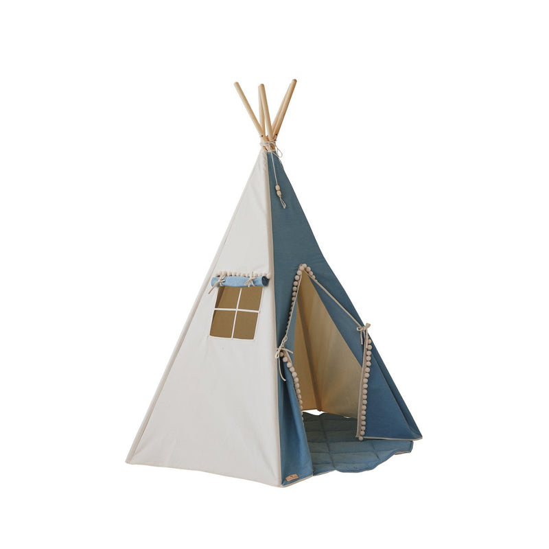 Tipi-Set „Jeans“ mit Pompons & Spielmatte