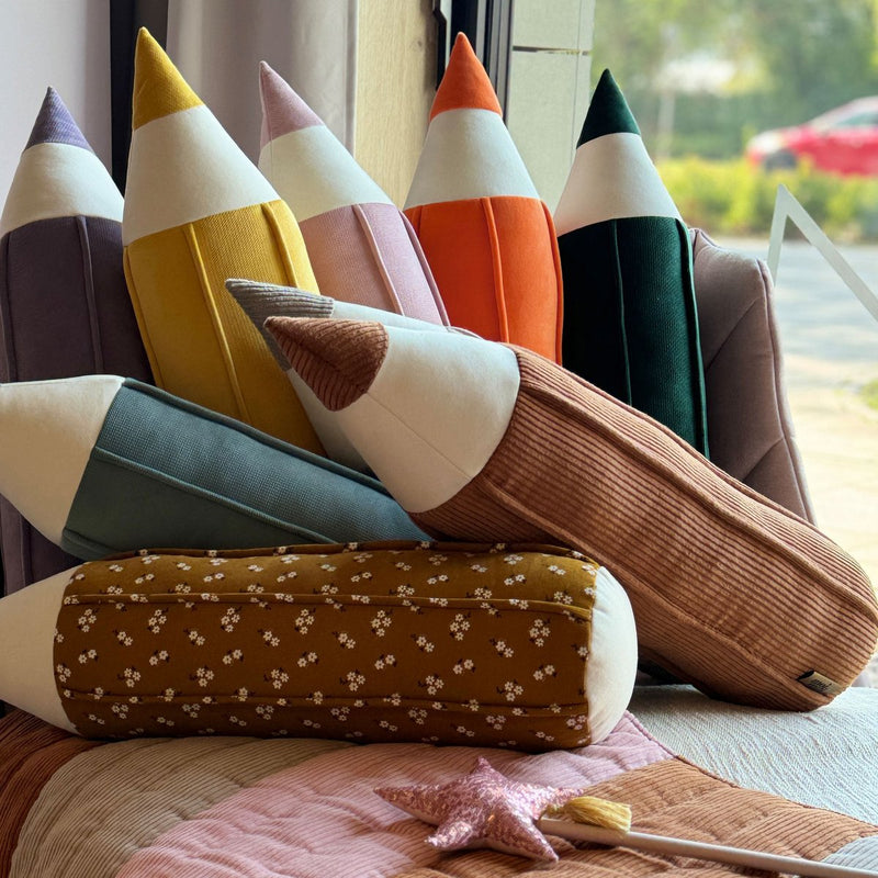 Cord-Buntstiftkissen „Caramel“