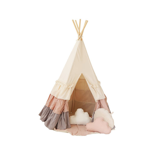 Moi Mili Tipi-Zelt „Powder Frills“ mit Rüschen – Produktfoto 2