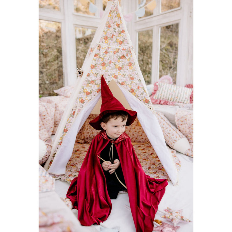 Samt-Zauberhut „Crimson Magic“