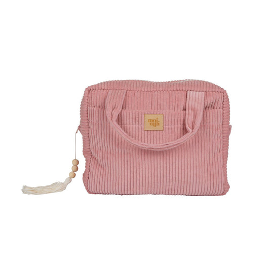 Moi Mili Cord-Kosmetiktasche „Baby Pink“ – Produktfoto 2