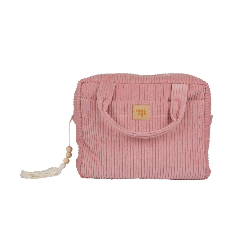 Cord-Kosmetiktasche „Baby Pink“