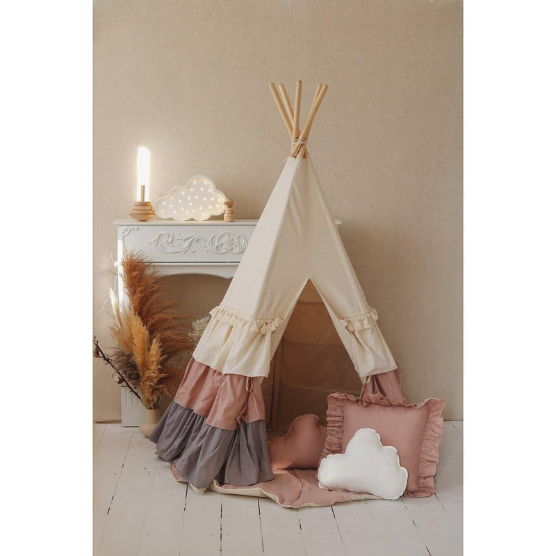 Tipi-Zelt „Powder Frills“ mit Rüschen