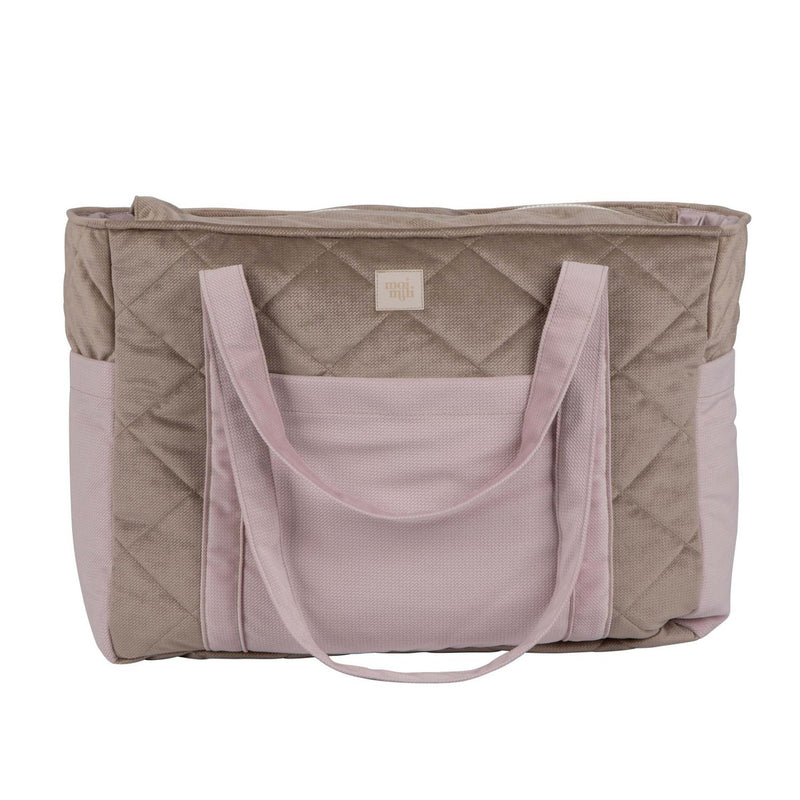 Samt-Reisetasche „Blush Beige“