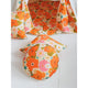 Rundes Kissen „Picknick mit Blumen“