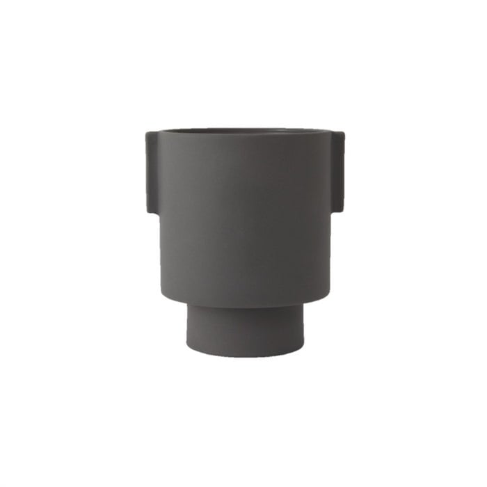 Inka Kana Topf – mittel – Anthrazit – Ø15 × H16 cm von OYOY Living Design