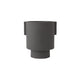 Inka Kana Topf – mittel – Anthrazit – Ø15 × H16 cm von OYOY Living Design