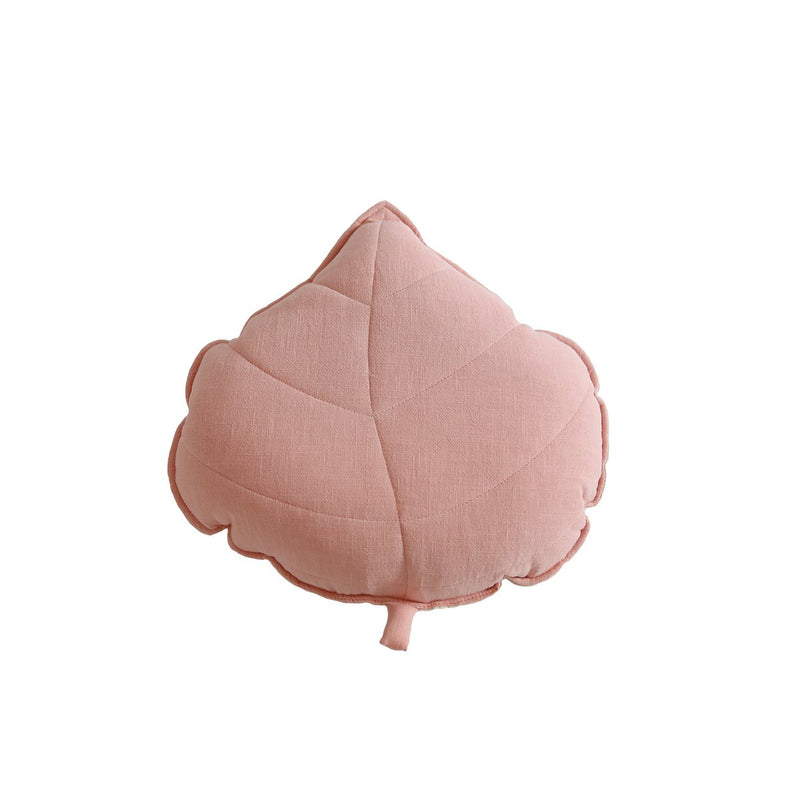 Leinen-Blattkissen „Powder Rose“