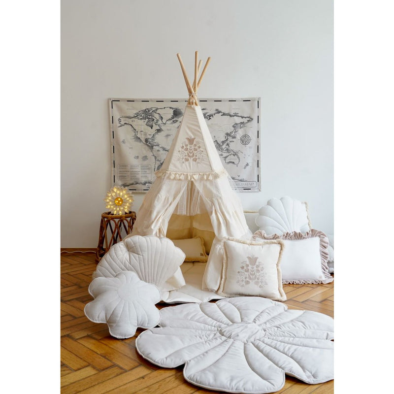 Baumwoll-Tipi „Boho Embroidery“